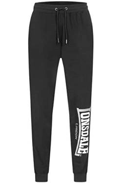 Lonsdale Herren Jogginghose Normale Passform WOOPERTON Black/White/Grey S 117438 von Lonsdale