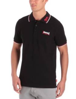 Lonsdale Herren Leeuw T Shirt, Black / Dark Red White, L EU von Lonsdale