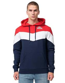 Lonsdale Herren MOYROUKAN Kapuzenpullover, Navy/Red/White, M von Lonsdale