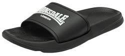 Lonsdale Herren Naples Schiebe-Sandalen, schwarz/weiß, 48 EU von Lonsdale