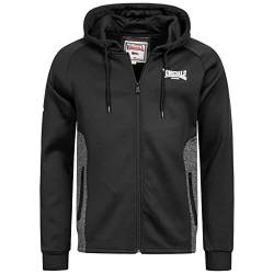 Lonsdale Herren Saltash Sweatjacke, Schwarz/Anthrazit meliert, XL von Lonsdale