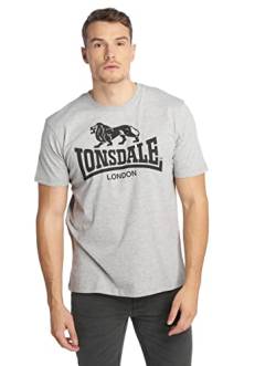 Lonsdale Herren Sport Shorts T-Shirt Promo, Grau, L von Lonsdale