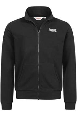 Lonsdale Herren Sweatjacke mit Reißverschluss Normale Passform Nairn Black/White 3XL von Lonsdale