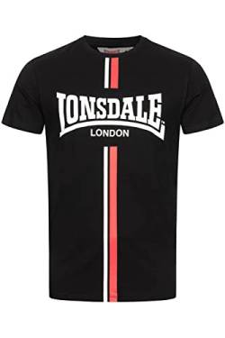 Lonsdale Herren T-Shirt Normale Passform ALTANDHU Black/White/Red S 117350 von Lonsdale