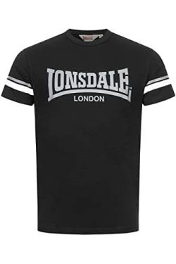 Lonsdale Herren T-Shirt Normale Passform CREICH Black/White/Grey XXL 117363 von Lonsdale