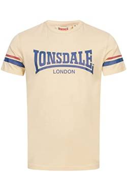 Lonsdale Herren T-Shirt Normale Passform CREICH Sand/Navy/Red 3XL 117363 von Lonsdale