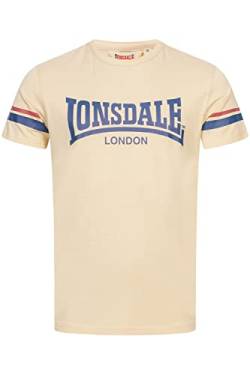 Lonsdale Herren T-Shirt Normale Passform CREICH Sand/Navy/Red XXL 117363 von Lonsdale