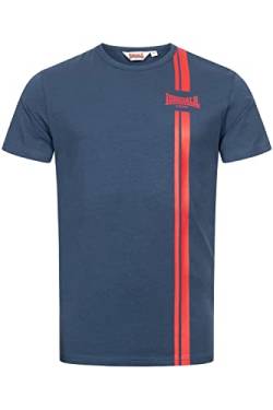 Lonsdale Herren T-Shirt Normale Passform INVERBROOM Navy/Red L 117367 von Lonsdale