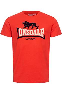 Lonsdale Herren T-Shirt Normale Passform LUBCROY Red/Navy/Sand L 117365 von Lonsdale