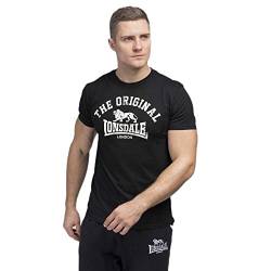 Lonsdale Herren T-Shirt Normale Passform ORIGINAL, Black XXXL, 112048 von Lonsdale