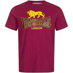 Lonsdale Herren T-Shirt Taverham, Größe:L, Farbe:Oxblood von Lonsdale