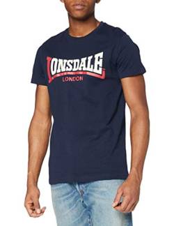 Lonsdale Herren T-shirt met dragerhemd Two Tone Langarmshirt, Marineblau, L EU von Lonsdale