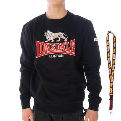 Lonsdale Hoodie - Sweatshirt - Pullover - Limited Schluesselband (Lawins Black, 3XL) von Lonsdale