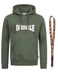 Lonsdale Hoodie - Sweatshirt - Pullover - Limited Schluesselband (Thurning Olive, L) von Lonsdale