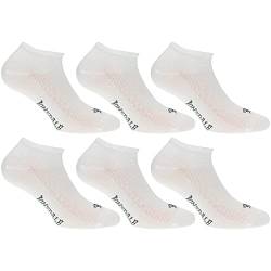 Lonsdale Invisible Fresh 6 Paar Sneakersocken, Baumwolle von ausgezeichneter Qualität mit Piquet-Herstellung (Weiß, 39-42) von Lonsdale