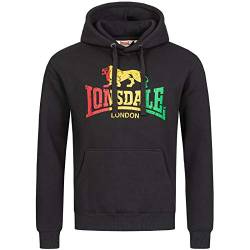 Lonsdale London Mens Sounds Hooded Sweatshirt, Black, XXL von Lonsdale