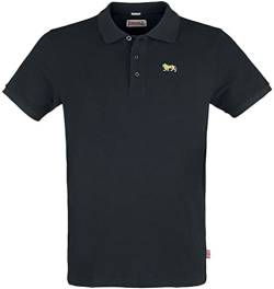 Lonsdale London Mens WHALTON Polo Shirt, Black, XXL von Lonsdale