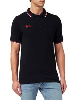 Lonsdale Men's ASHINGTON Polo Shirt, Black/Red/White, S von Lonsdale