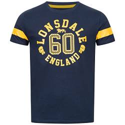 Lonsdale Men's ASKERSWELL T-Shirt, Navy/Yellow, XXL von Lonsdale