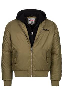 Lonsdale Men's BALLINDEAN Jacke, Olive/Black, XXXL von Lonsdale