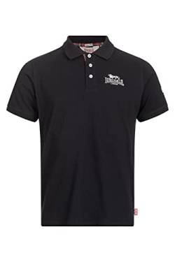 Lonsdale Men's BRUAN Polo Shirt, Black/Silver, L von Lonsdale