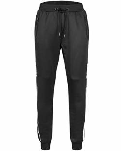 Lonsdale Men's Dungeness Jogginghose, Black/White, XXL von Lonsdale