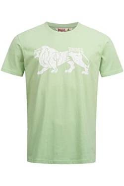 Lonsdale Men's ENDMOOR T-Shirt, Pastel Green/White, L von Lonsdale