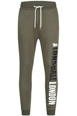 Lonsdale Men's GRITTENHAM Sweatpants, Green/White/Black, XXL von Lonsdale