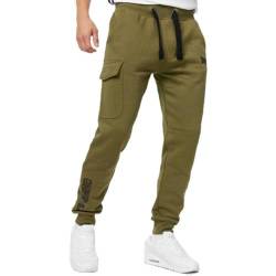 Lonsdale Men's TWEEDMOUTH Dress Pants, Olive/Black, 3XL von Lonsdale