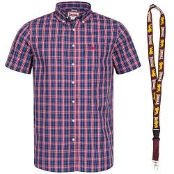 Lonsdale Poloshirt - Polohemd - Herren Hemd - Kurzarm Shirt - Limited Schluesselband (Brixworth red, L) von Lonsdale