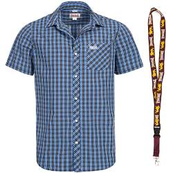 Lonsdale Poloshirt - Polohemd - Herren Hemd - Kurzarm Shirt - Limited Schluesselband (Brixxworth Blue, M) von Lonsdale