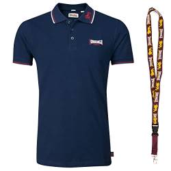 Lonsdale Poloshirt - Polohemd - Herren Hemd - Kurzarm Shirt - Limited Schluesselband (Lion Navy, M) von Lonsdale