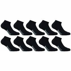 Lonsdale Sneaker 10 Paar Knöchellange Socken - Baumwolle (Schwarz, 35-38) von Lonsdale