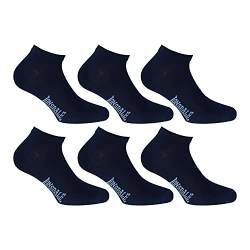 Lonsdale Sneaker 6 Paar Socken, Knöchelhöhe, ausgezeichnete Qualität aus mercerisierter Baumwolle (Blau, 43-46) von Lonsdale