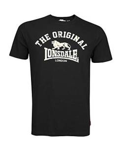 Lonsdale Unisex T-shirt slim fit origineel Langarmshirt, Schwarz, L EU von Lonsdale