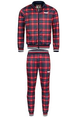 Lonsdale Wicksone Track Suit Trainingsanzug (as3, alpha, m, regular, regular, blue/white/red) von Lonsdale