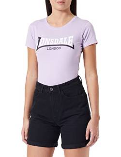 Lonsdale Women's ACHNAVAST T-Shirt, Lilac/Black/White, S von Lonsdale