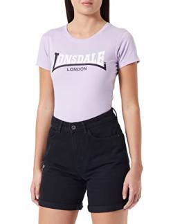 Lonsdale Women's ACHNAVAST T-Shirt, Lilac/Black/White, XS von Lonsdale