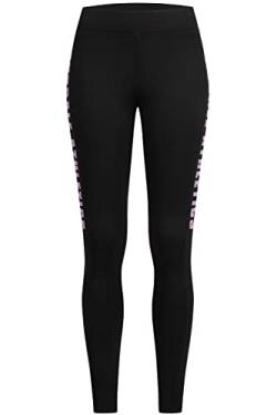 Lonsdale Women's CLASHMORE Leggings, Black/Lilac, XL von Lonsdale