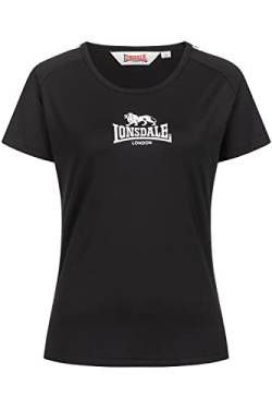 Lonsdale Women's Halyard T-Shirt, Black/White, L von Lonsdale