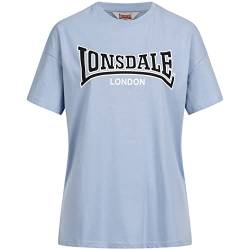 Lonsdale Women's OUSDALE T-Shirt, Pastel Blue/Black/White, XL von Lonsdale