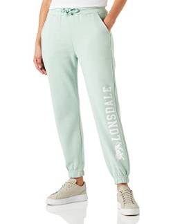 Lonsdale Women's PITTENTRAIL Sweatpants, Pastel Green/White, L von Lonsdale