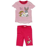 LOONEY TUNES Print-Shirt Bugs und Lola Bunny Baby Mädchen Sommerset Shorts plus T-Shirt Gr. 62 bis 86 von Looney Tunes