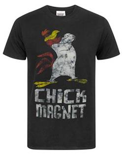 Looney Tunes Chick Magnet Das beunruhigte Schwarze T-Shirt der Männer von Looney Tunes