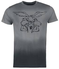 Looney Tunes Coyote Männer T-Shirt Multicolor S 100% Baumwolle Fan-Merch, TV-Serien von Looney Tunes