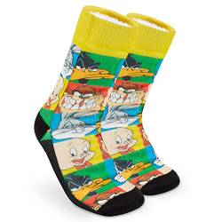 Looney Tunes Lustige Socken Herren mit Kuschelfleece und ABS Noppen von Looney Tunes