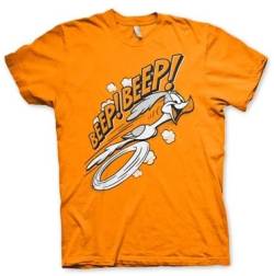 Looney Tunes Offizielles Lizenzprodukt BEEP BEEP Men's T-Shirt (Orange), Medium von Looney Tunes