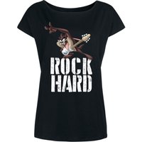 Looney Tunes Rock Hard Damen Loose-Shirt schwarz von Looney Tunes