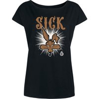 Looney Tunes Sick Damen Loose-Shirt schwarz von Looney Tunes