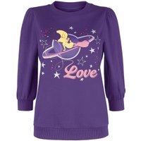 Looney Tunes Sweatshirt - Love - S bis M - für Damen - Größe M - dunkellila  - EMP exklusives Merchandise! von Looney Tunes